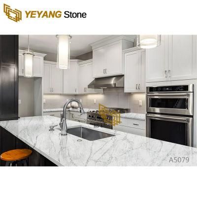 Engineered Stone Matt/Polished Quartz for Bathroom/Kitchen Countertops/Vanity/Tabletop