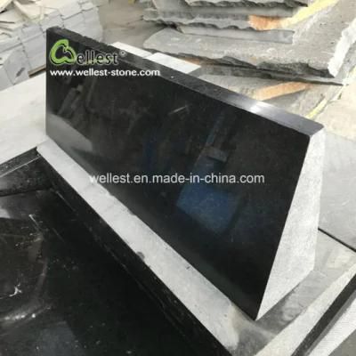 Polished Black Pearl Granite Kerb Surround
