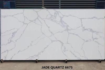 High Quality Bright White Jade Artificial Stone Quartz Slabs for Kitchen Countertops