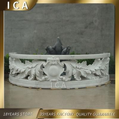 Natural Stone Hand Carved White Marble Stone Balustrade for Balcony