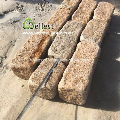 Aged Look Tumble Rustic Yellow Granite Paver Stone