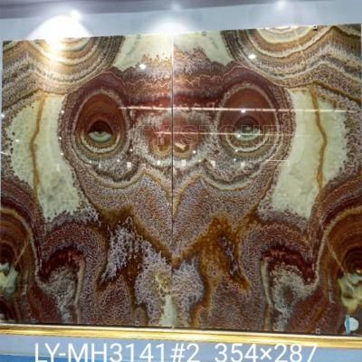 Book Matched Red Dragon Onyx Marble Slab