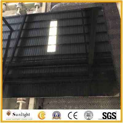 High Polished Chinese Black Marble, Pure Black Jade Marble Stone