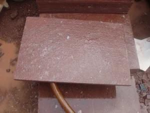 Chinese Red Porphyry Mushroom Paving Stone