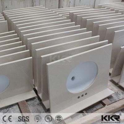 Cut-to-Size Artificial Stone Solid Surface Hotel Bathroom Vanity Top