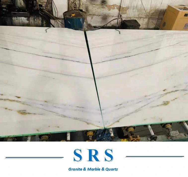 China Guang xi White/Dior White Marble Slabs for Coutertop, Wall, Floor Decoration