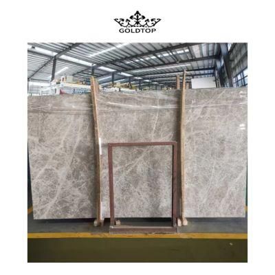 Factory Wholesale Natural Stone Polished/Honed Surface Floor/Wall Tile Aurora Borealis Grey Marble for Home