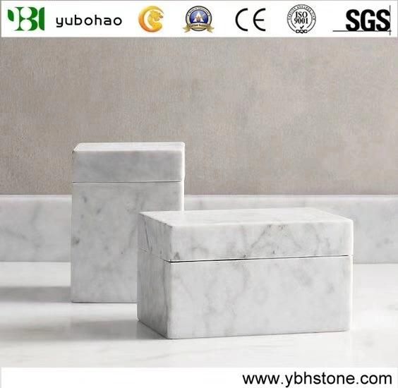 Natural Marble Honed Bathroom Accessory/Marble Tray/Marble Dishes/Marble Can/Kitchen Sets/Kitchen Accessory/Home Decoration