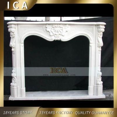 Indoor Modern Design Decorative Marble Fireplace Natural Stone