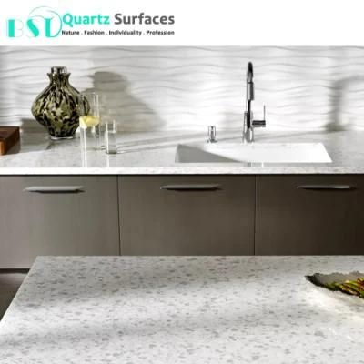 Guangdong Snowfall Quartz Stone Kitchen Benchtop