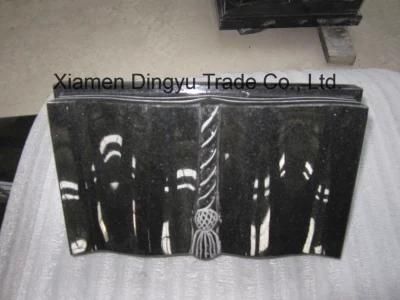 Black Granite Stone Book Shape Headstone