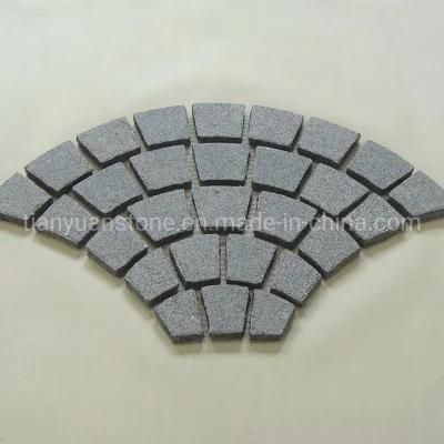 Granite Mesh Backed Pavers Cobblestone