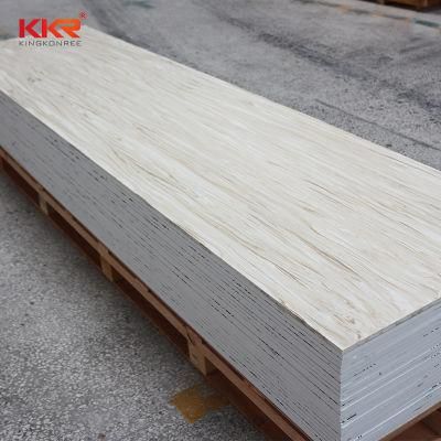 Tan Brown Solid Surface Wooden Gray Marble