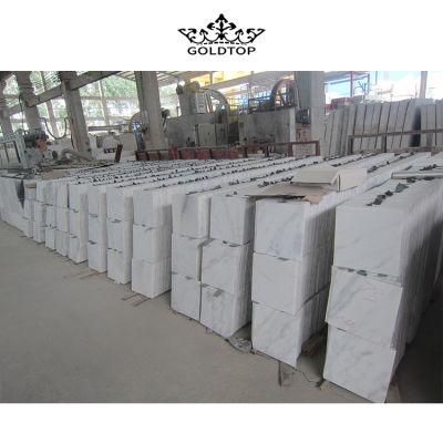 100% Natural Stone 600*600mm Cut to Size 10mm Thickness China Carrara White Marble Floor/Wall Tile