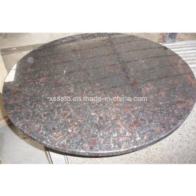 Round Shape Tan Brown Granite Tabletop for Kitchen