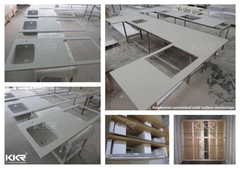 Wholesale Stone Marble Acrylic Resin Solid Surface Vanity Top for Kitchen
