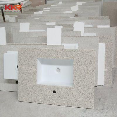 Custom Quartz Stone Vanity Tops Seamless Joint