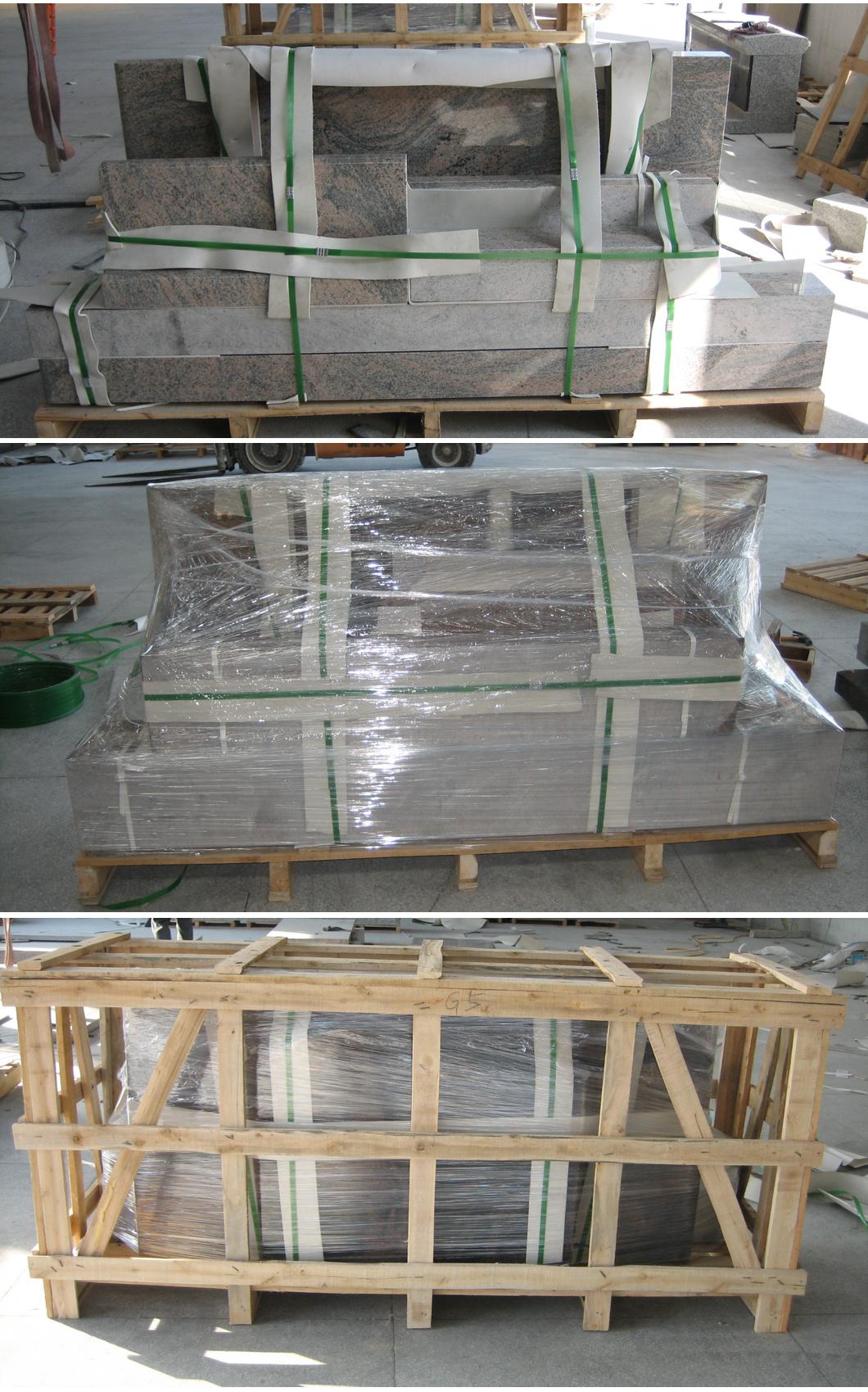 Granite Bench with Cremation Niche and Different Side Panel Design