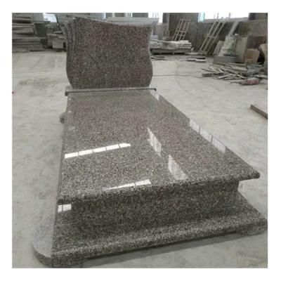 Experienced Workmanship Natural Granite Tombstone European Polished Headstone