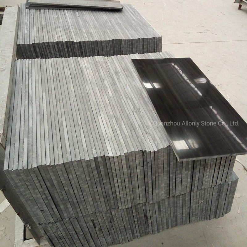 Ntaural Black Wooden Wall Floor Tiles and Marbles Stone