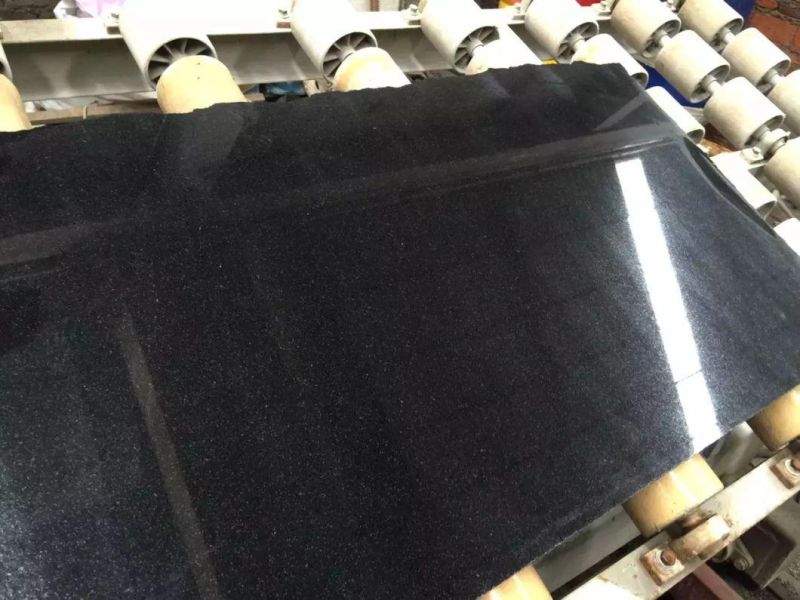Dark Black and Smooth Surface Granite for Walls Decoration and Stone Furniture
