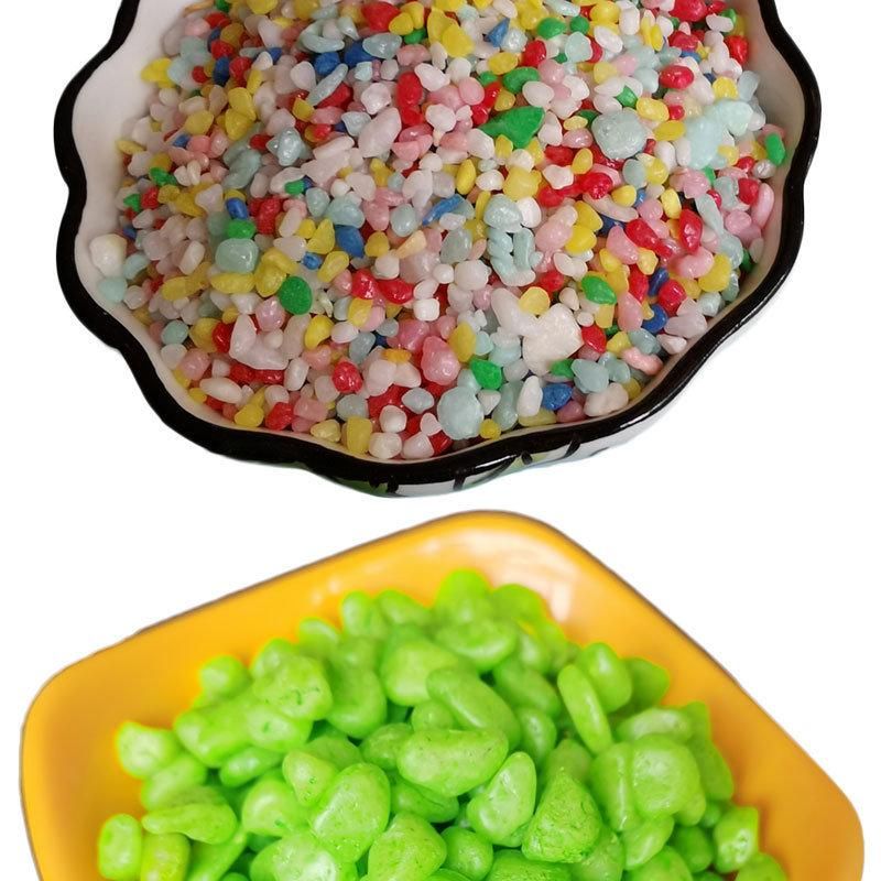 Yellow Dyed Colored Gravel Aquarium Painted Sands/Garden Decoration Gravels/Landscaping Stone
