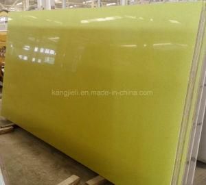 OEM Pure Green/Blue/Red Color Artificial Quartz Slab