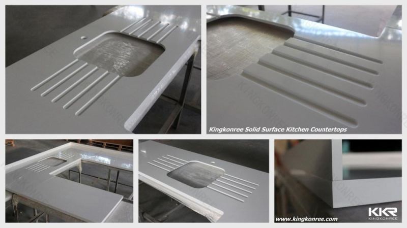 Kkr Quartz Stone Acrylic Stone Kitchen/Bathroom Vanity Top for Construction Project