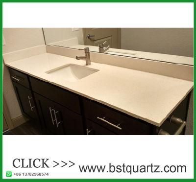 White Maple Quartz Stone Vanity Top