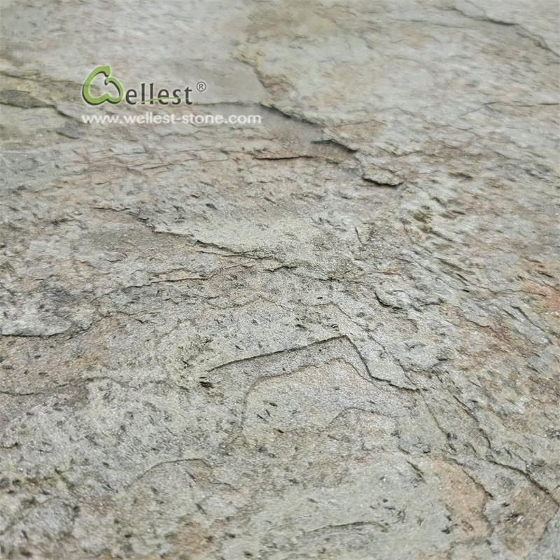 New Material Natural Flexible and Super Thin Stone Green Veneer Stone Panel for Indoor