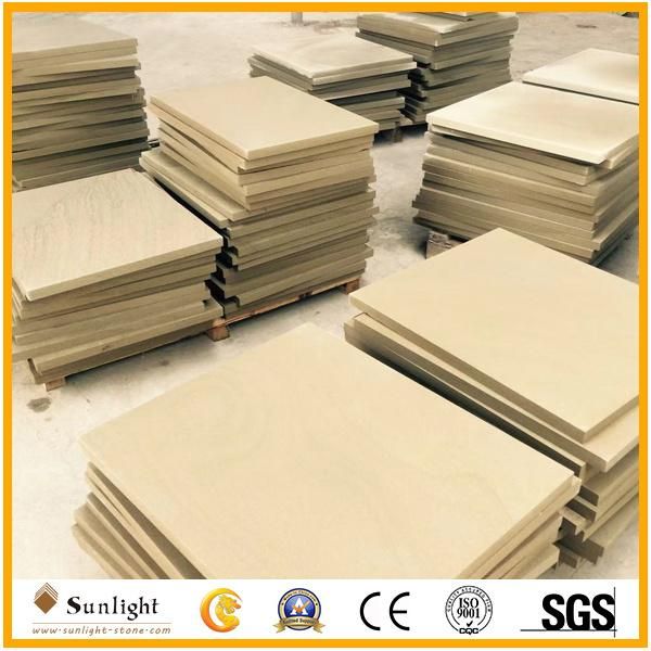 Yellow/Beige Color Stone Tile Sandstone 60X60X2cm Honed