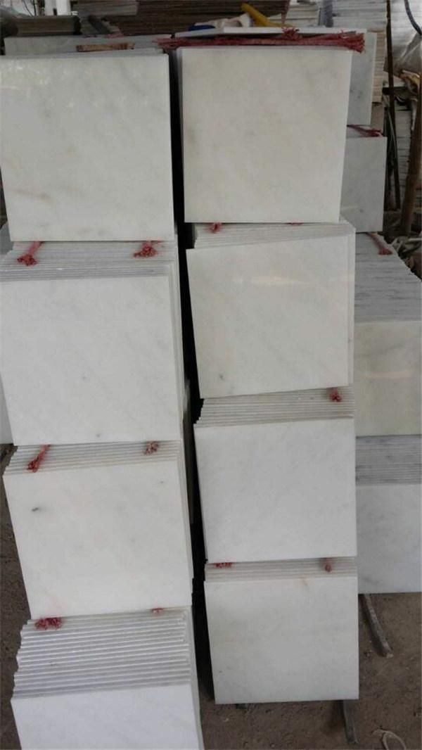 White Stone Tiles Guangxi White Marble for Bathroom