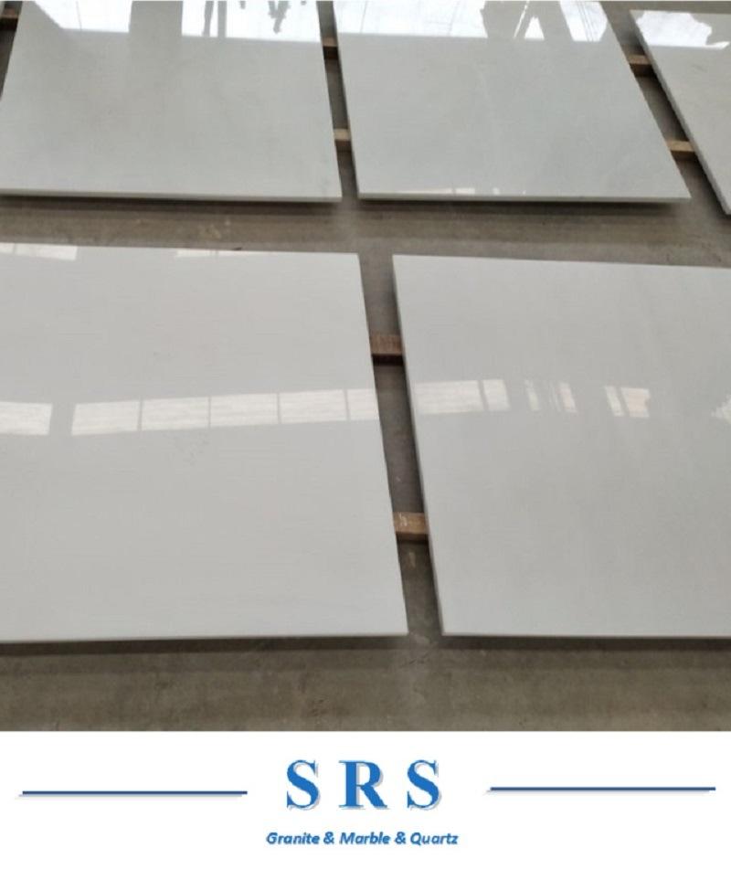 Polish Pure White Marble for Floor Tile