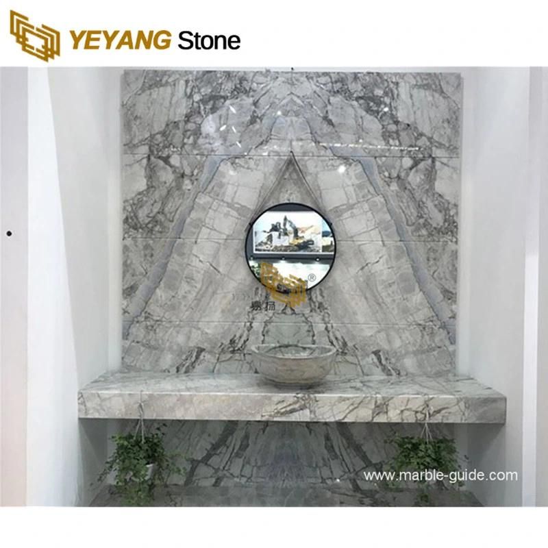 Bookmatched Marble Slabs Calacatta Grey Marble for Wall/Bathroom/Kitchen/Vanity/Countertop