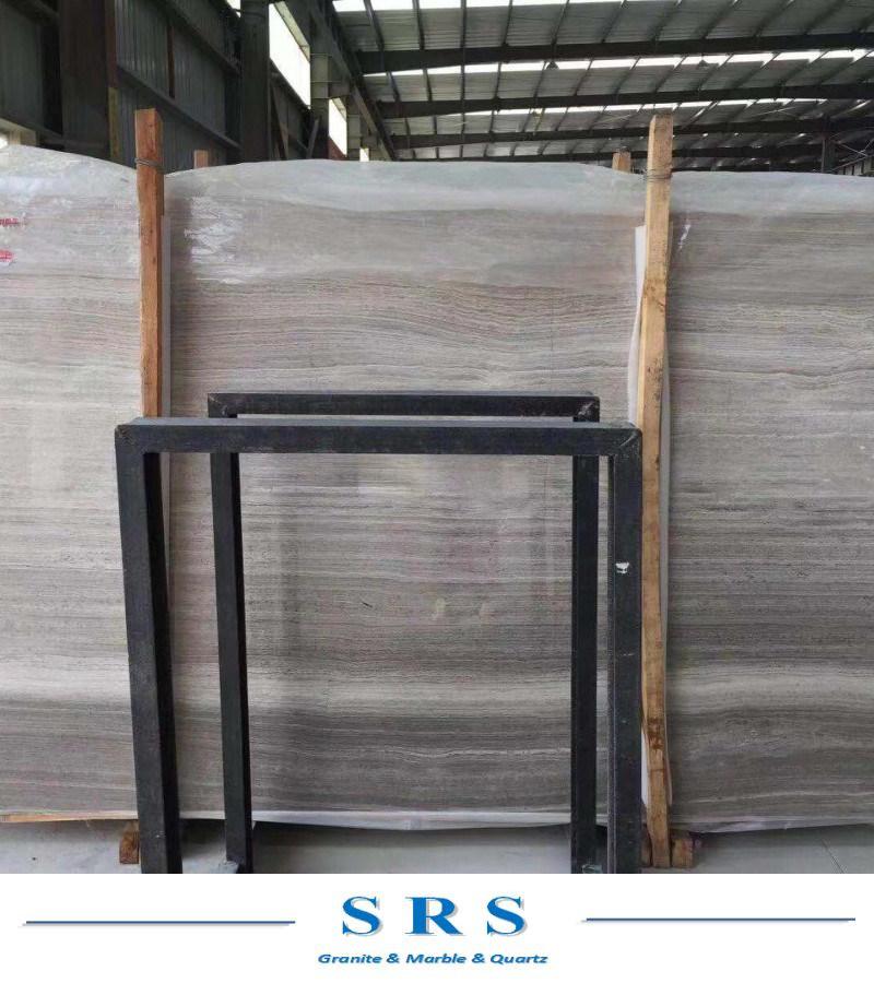 Wooden Grey Marble for Slab/Tile/Flooring/Walling