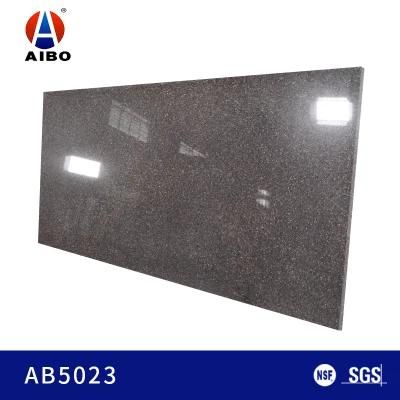 Marble Look Colorful Big Grain Stone Quartz Slab
