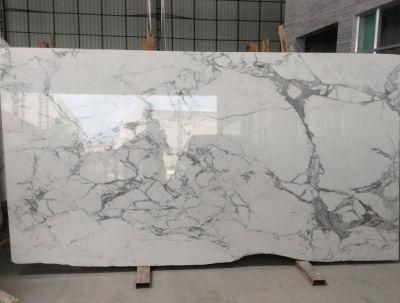 Top Grade Luxury Statuario Marble Interior Decoration White Statuarietto Marble