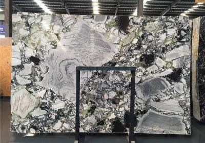Hot Sale Big Slab Primavera Ice Jade Cold Emerald Green Marble for Wall Floor Countertops