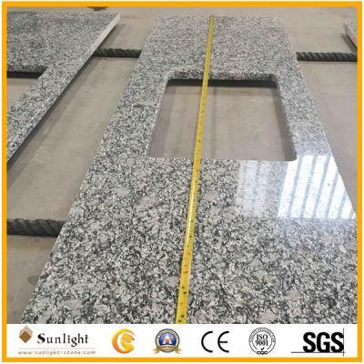 Cheap Polished Prefab Sea Flower Granite Stone Kitchen Countertops Island