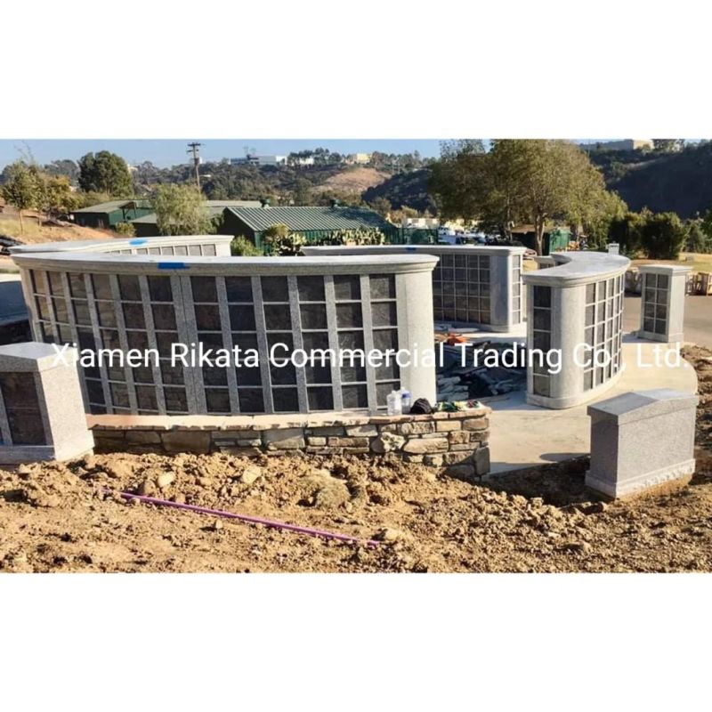 Cremation Memorials with Curved Columbaria, Circular Columbaria, Trellis Column Niches, Estae Columbaria, Cremation Post and Offering Statue