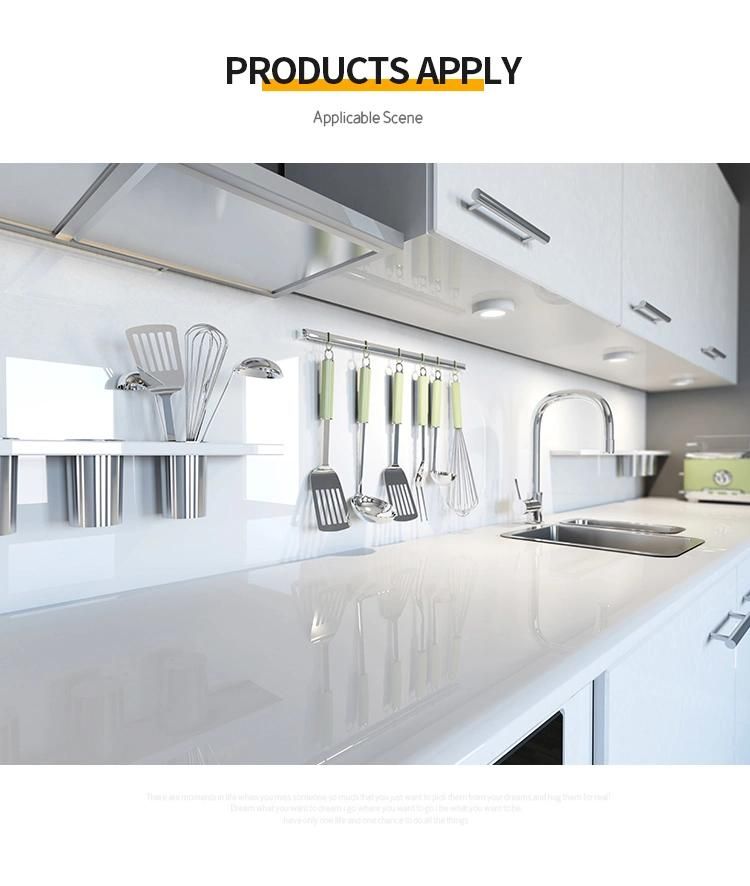 Factory Recommend Quartz Countertops Tops Poshing Artificial Marble Drawers Top Kitchen Sink Kitchen Cabinet Kitchen Countertops