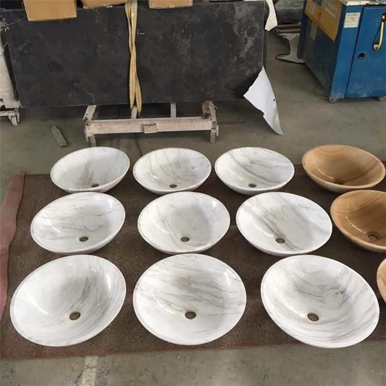 Popular Colorful Marble Basins Sinks for Bathroom