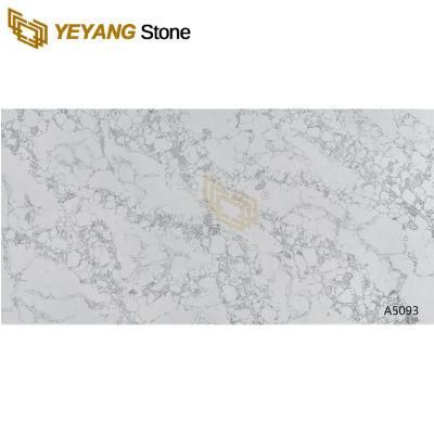 Artificial Quartz Stone Calacatta Grey/White Quartz Slab for Kitchen Products/Table/Vanity/Countertops