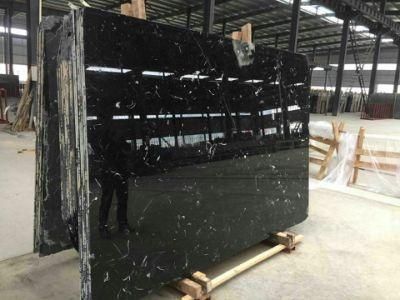 Cheap White Ice with Black Color Marble /Countertos /House Decoration