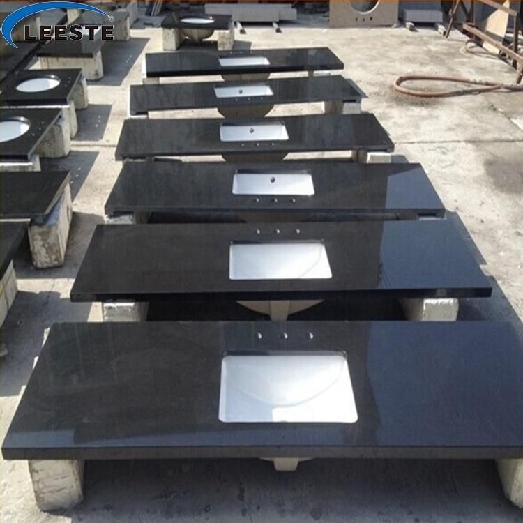 Absolute Black Granite Chinese Natural Black Granite Polished Cut-to-Size Tile