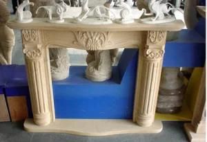 Granite and Marble Fireplace