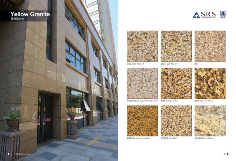 Natural Stone G602/G603/G654/G664/G687/G383 White Pink Grey Brown Granite Tiles for Flooring/Wall Cladding/Stairs/Steps/Pool Coping Stone Tile Paving