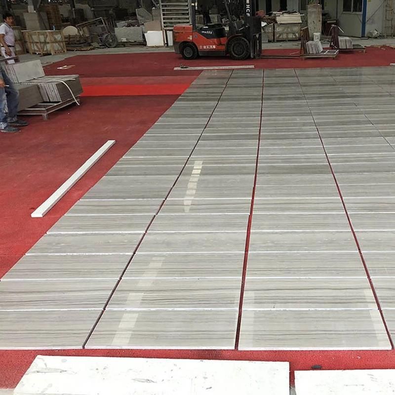 Hot Sale Athen Grey Wooden Marble Tile for Floor and Wall