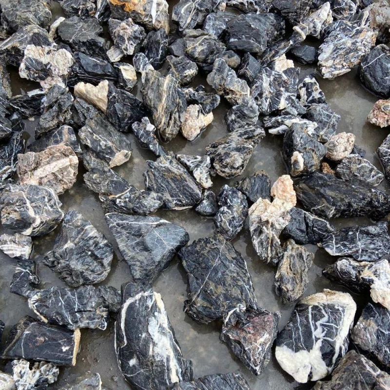 10-50 Cm Aquarium Pond Decoration Rocks Acid Washed Blue Dragon Stones