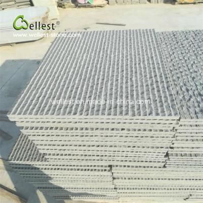 Black Ganite Grooved Stone for Walkway Sideway Granite Tile for Floor Tile and Wall Cladding